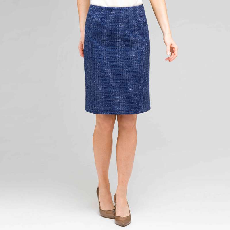 Pencil Skirt, Cobalt Multi, large image number 0